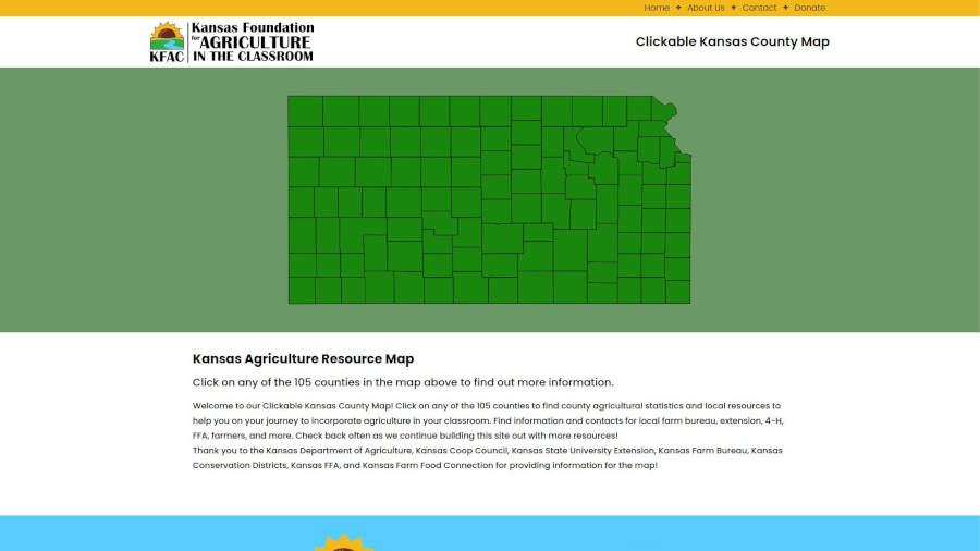 KSAG Kansas Counties Map